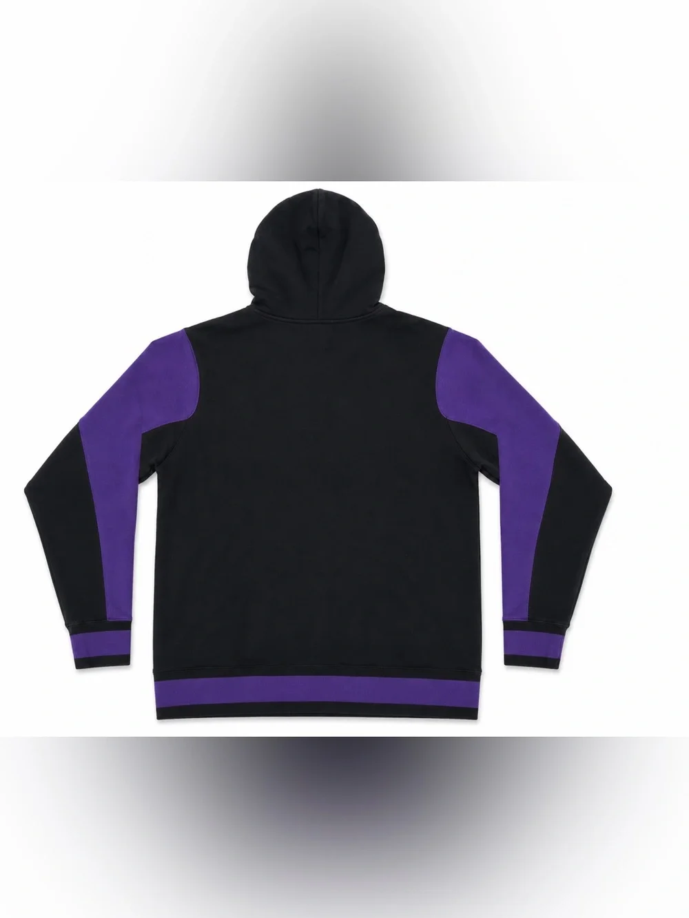 Vintage Jordan Full Snap Hoodie Jacket Men’s Large Black Purple Green Rare